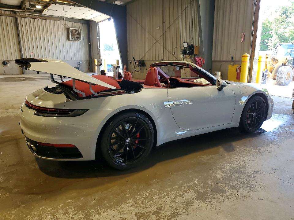 2024 Porsche 911 VIN WP0CB2A98RS245758 COPART salvage auction — FRONT END, Pa - Certificate Of Salvage, sold $76,500 on 2026-07-15 (photo 3)