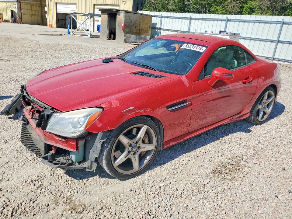 2012 Mercedes-benz Slk-klasse VIN WDDPK5HA9CF006339 COPART salvage auction — FRONT END, Nc - Salvage Certificate Of Title, sold $1,800 on 2026-07-31 (photo 1)