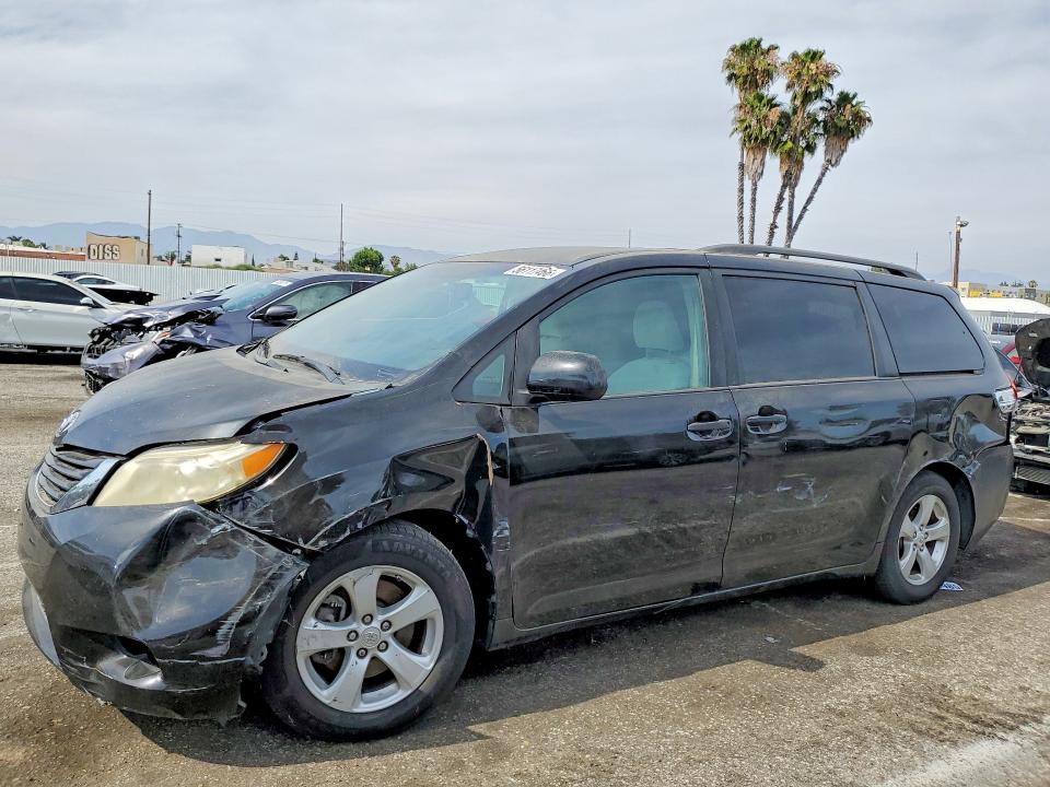 2012 Toyota VIN 5TDKK3DC8CS218200 COPART salvage auction — FRONT END, Ca - Salvage Certificate, sold $1,300 on 2026-07-24 (photo 1)