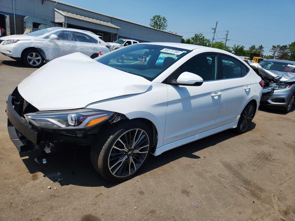 2017 Hyundai Elantra VIN KMHD04LB9HU345646 COPART salvage auction — FRONT END, Ct - Cert Of Title-Parts Only Salva, sold $550 on 2026-07-17 (photo 1)