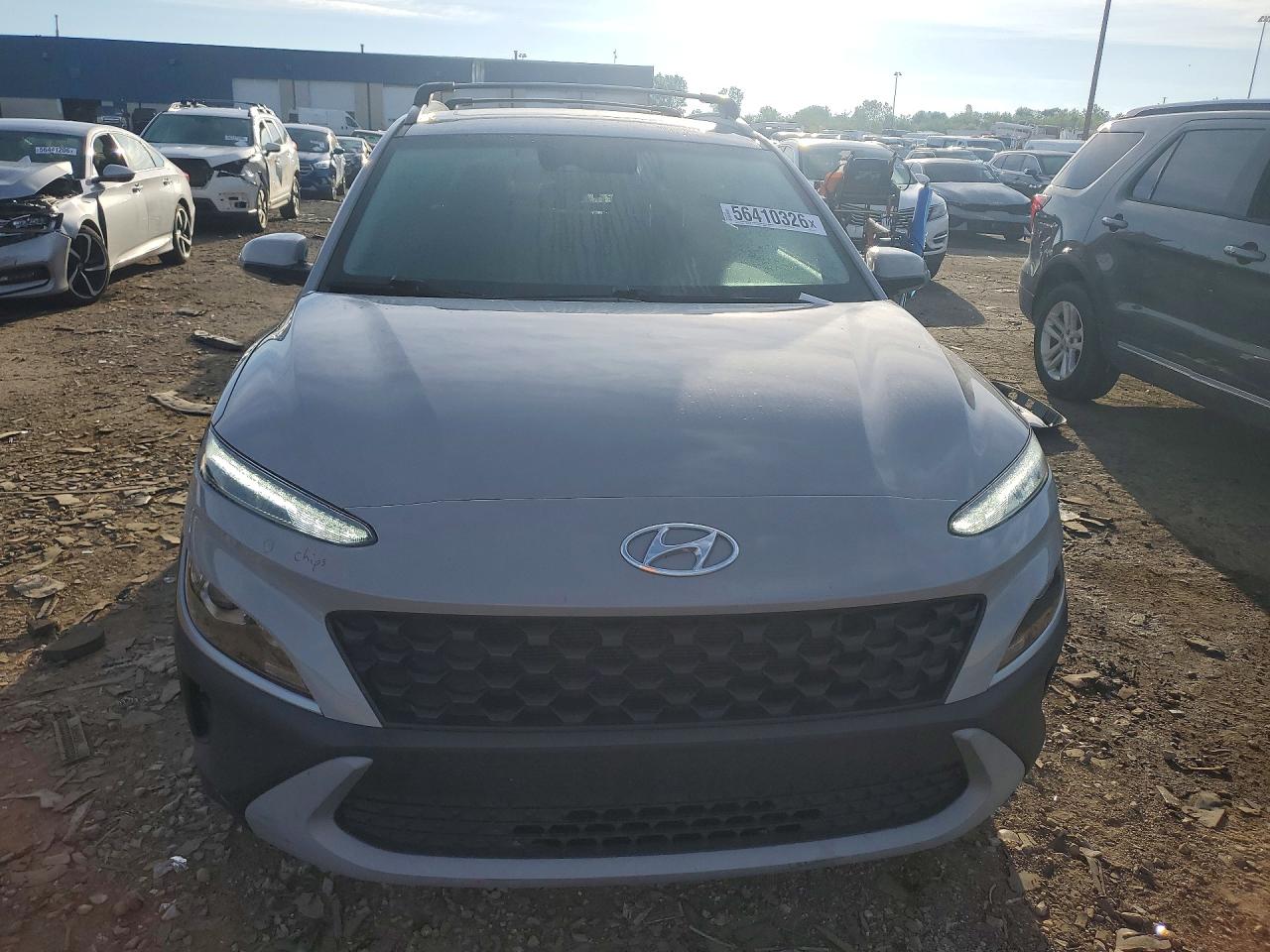 2022 Hyundai Kona VIN KM8K32AB4NU863777 COPART salvage auction — Rear End, St - Salvage Title, sold $5,200 on 2026-07-10 (photo 5)