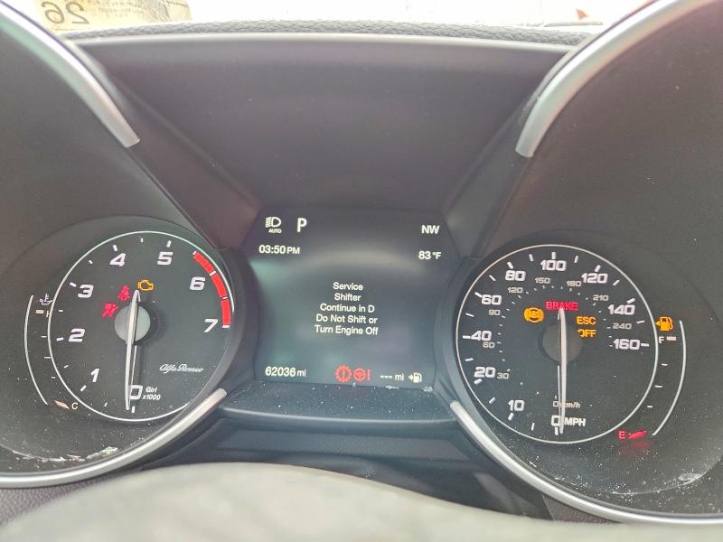 2019 Alfa romeo Giulia VIN ZARFANAN5K7621913 COPART salvage auction — ROLLOVER, Ny - Mv-907A Salvage Certificate, sold $700 on 2026-07-20 (photo 9)