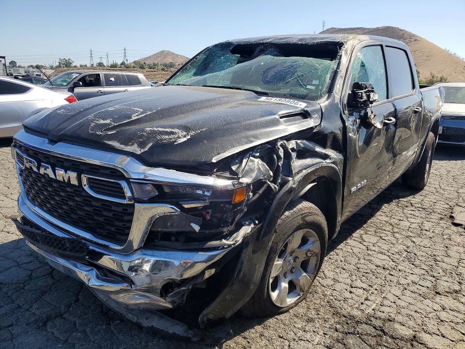 2025 Ram 1500 VIN 1C6SRFFP1SN581205 COPART salvage auction — ROLLOVER, Fl - Cert Of Title Slvg Rebuildable, sold $14,200 on 2026-07-27 (photo 1)