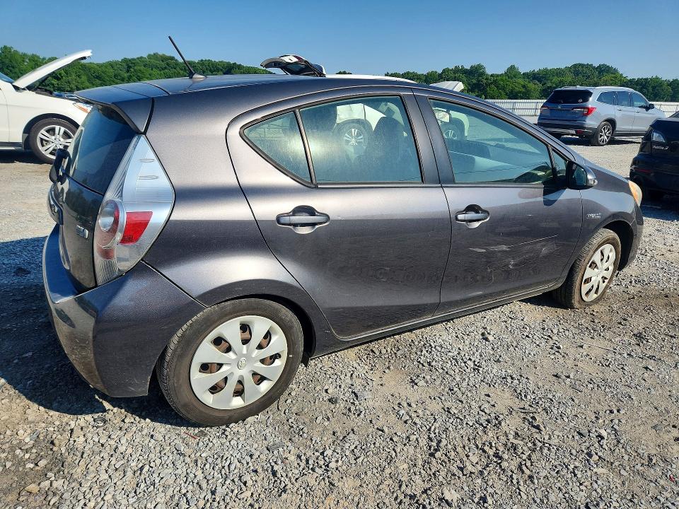 2012 Toyota Prius VIN JTDKDTB37C1008830 COPART salvage auction — FRONT END, Nc - Salvage Certificate Of Title, sold $475 on 2026-07-15 (photo 3)