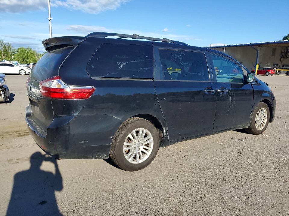 2016 Toyota Sienna VIN 5TDYK3DC3GS758344 COPART salvage auction — FRONT END, Ny - Mv-907A Salvage Certificate, sold $1,900 on 2026-07-07 (photo 3)