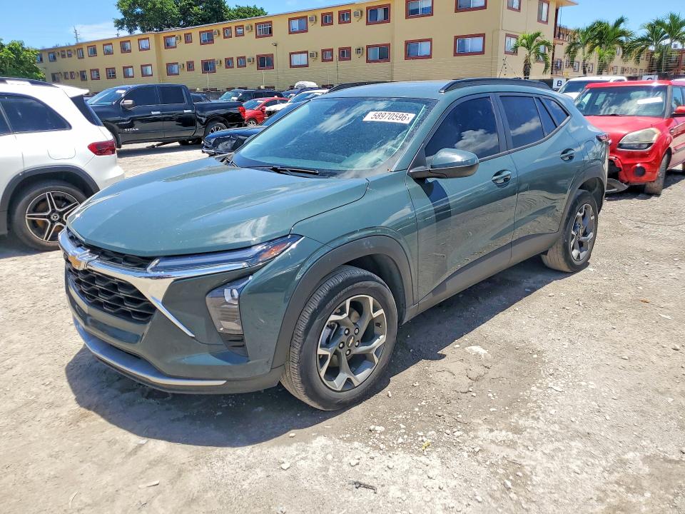 2025 Chevrolet Trax VIN KL77LHEP0SC026669 COPART salvage auction — SIDE, Fl - Cert Of Title Slvg Rebuildable, sold $6,500 on 2026-07-31 (photo 1)