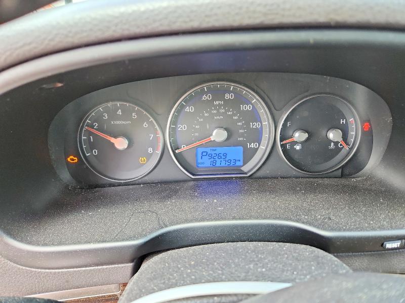 2011 Hyundai Santa fe VIN 5XYZK4AG3BG075535 COPART salvage auction — FRONT END, Wi - Certificate Of Title, sold $800 on 2026-07-22 (photo 9)