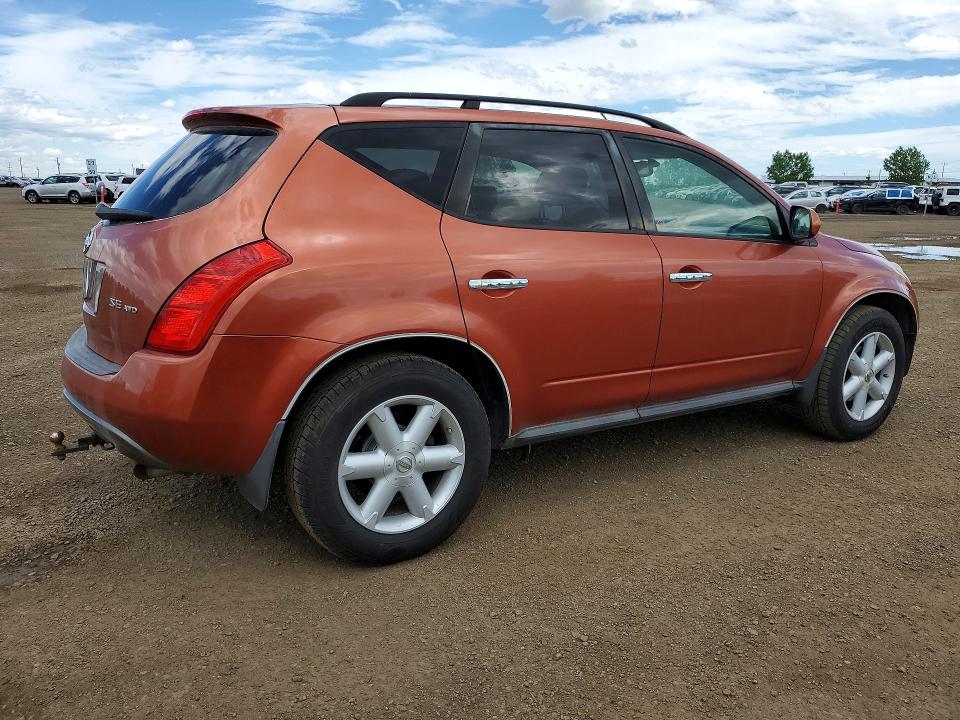 2003 Nissan Murano VIN JN8AZ08W33W207703 COPART salvage auction — MECHANICAL, Ab - Oop - Active, sold $425 on 2026-07-28 (photo 3)