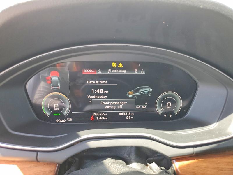 2022 Audi Q5 VIN WA1G2AFY4N2100359 COPART salvage auction — FRONT END, Ia - Cert Of Title-Salvage Title, sold $250 on 2026-07-29 (photo 9)