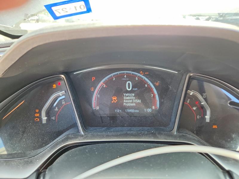 2017 Honda VIN SHHFK7H99HU222662 COPART salvage auction — FRONT END, Tx - Salvage Vehicle Title, sold $2,250 on 2026-07-30 (photo 9)