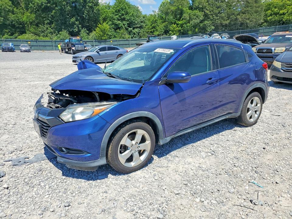 2016 Honda Hr-v VIN 3CZRU6H76GM741142 COPART salvage auction — UNDERCARRIAGE, Tn - Salvage Certificate, sold $1,900 on 2026-07-02 (photo 1)