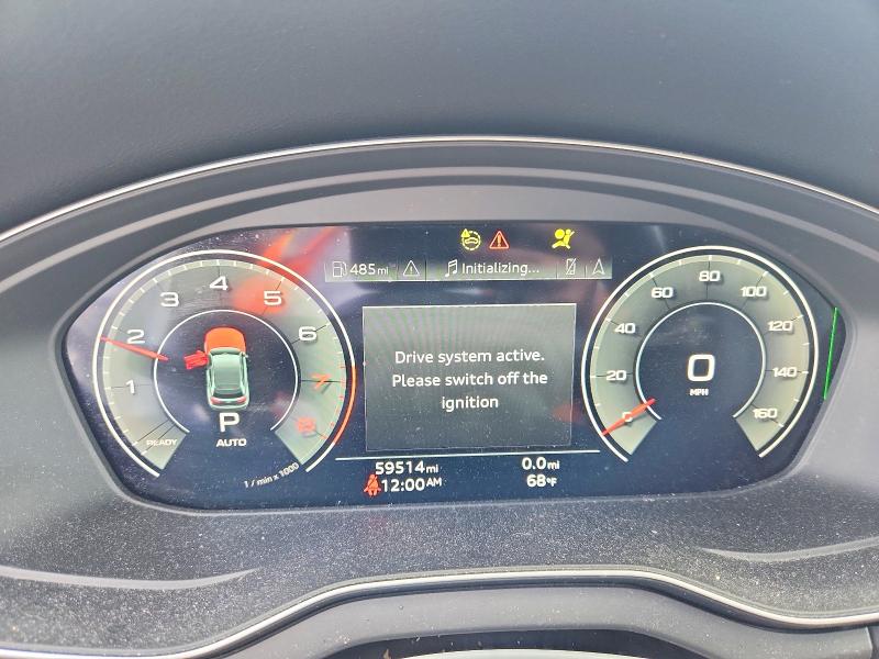 2021 Audi VIN WA1BAAFY8M2068978 COPART salvage auction — FRONT END, Ma - Cert Of Title-Salvage, sold $12,500 on 2026-07-08 (photo 9)