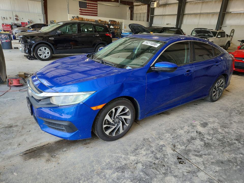 2018 Honda Civic VIN 2HGFC2F73JH609521 — COPART salvage auction photo