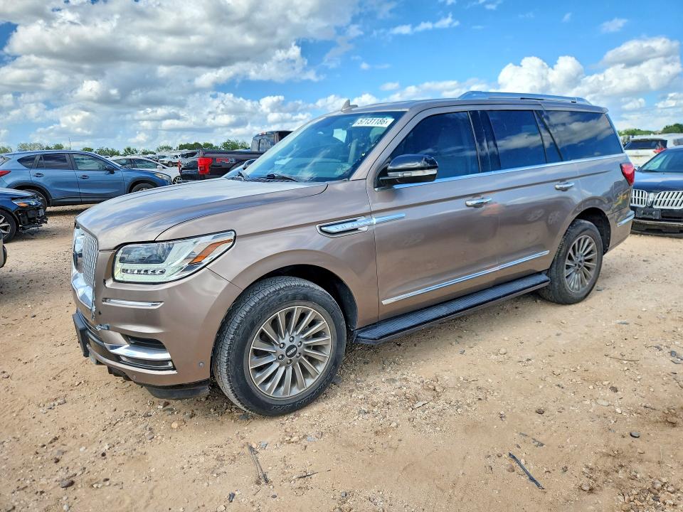 2018 Lincoln Navigator VIN 5LMJJ2MT0JEL00281 COPART salvage auction — MECHANICAL, Tx - Cert Of Title-Rebuilt Salvage (P), sold $9,400 on 2026-07-16 (photo 1)
