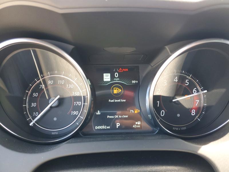 2020 Jaguar F-type VIN SAJDD1GX2LCK63917 COPART salvage auction — SIDE, TX - SALVAGE VEHICLE TITLE, sold $14,800 on 2026-07-06 (photo 9)