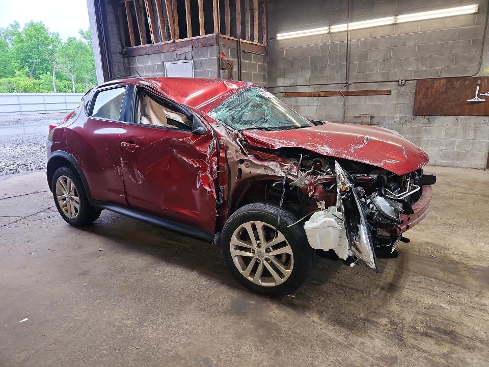2013 Nissan Juke VIN JN8AF5MV5DT213749 COPART salvage auction — FRONT END, Ny - Mv-907A Salvage Certificate, sold $750 on 2026-07-06 (photo 4)