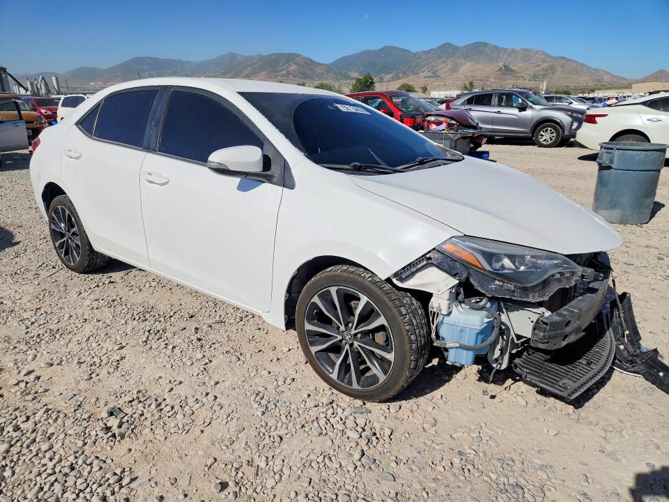 2019 Toyota Corolla VIN 5YFBURHE9KP862837 COPART salvage auction — FRONT END, Ut - Salvage Certificate, sold $2,500 on 2026-07-31 (photo 4)