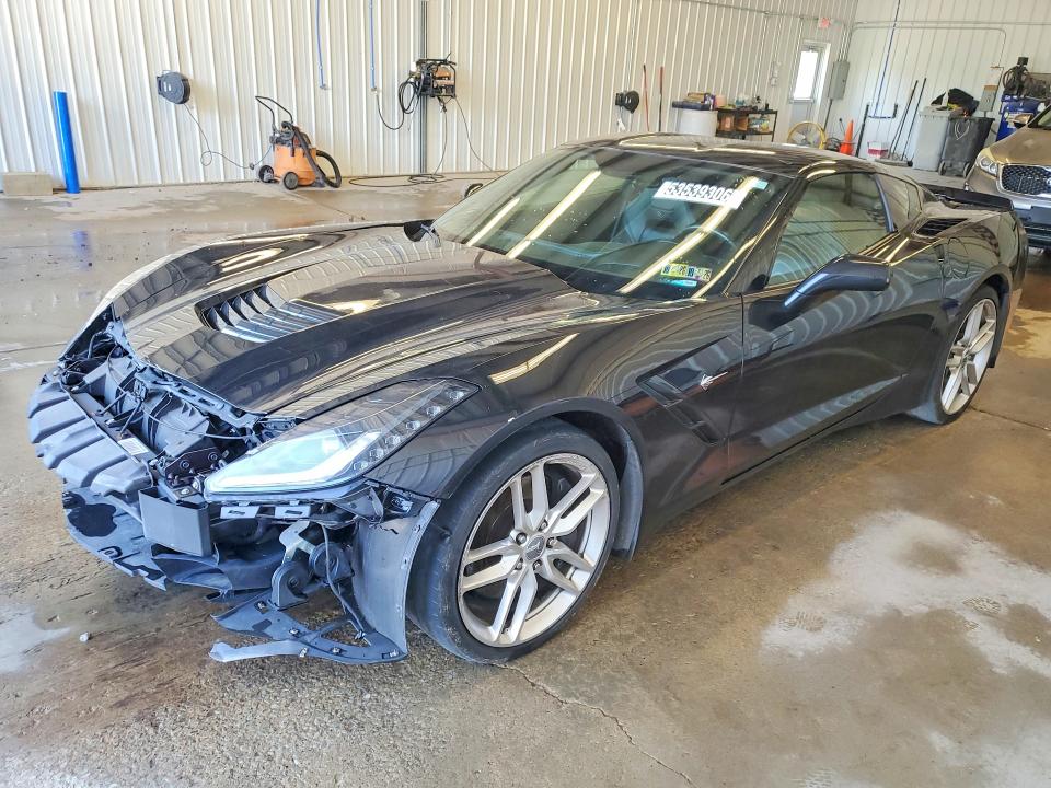 2014 Chevrolet Corvette stingray VIN 1G1YK2D79E5102366 COPART salvage auction — FRONT END, In - Certificate Of Title, sold $9,000 on 2026-07-28 (photo 1)