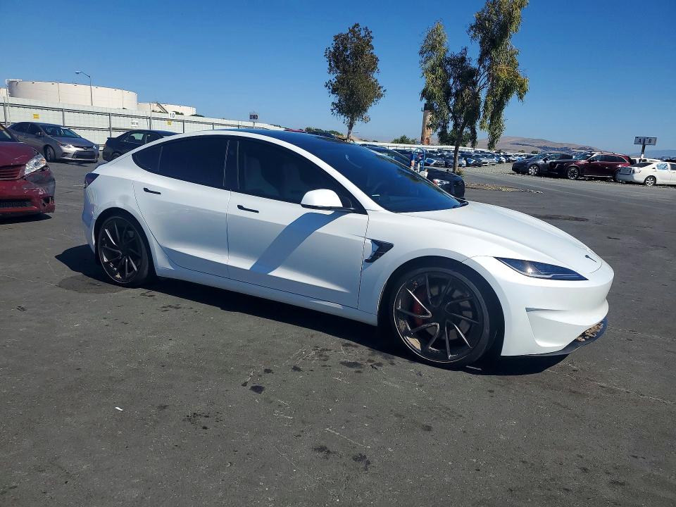 2024 Tesla VIN 5YJ3E1ET1RF827771 COPART salvage auction — SIDE, Ca - Salvage Certificate, sold $12,200 on 2026-07-27 (photo 4)