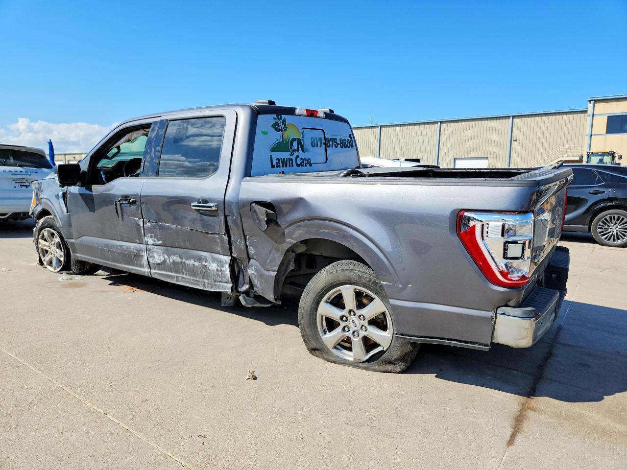 2021 Ford F-150 Lightning VIN 1FTEW1C52MFC71193 COPART salvage auction — Side, TX - CERTIFICATE OF TITLE, sold $7,000 on 2026-07-08 (photo 2)