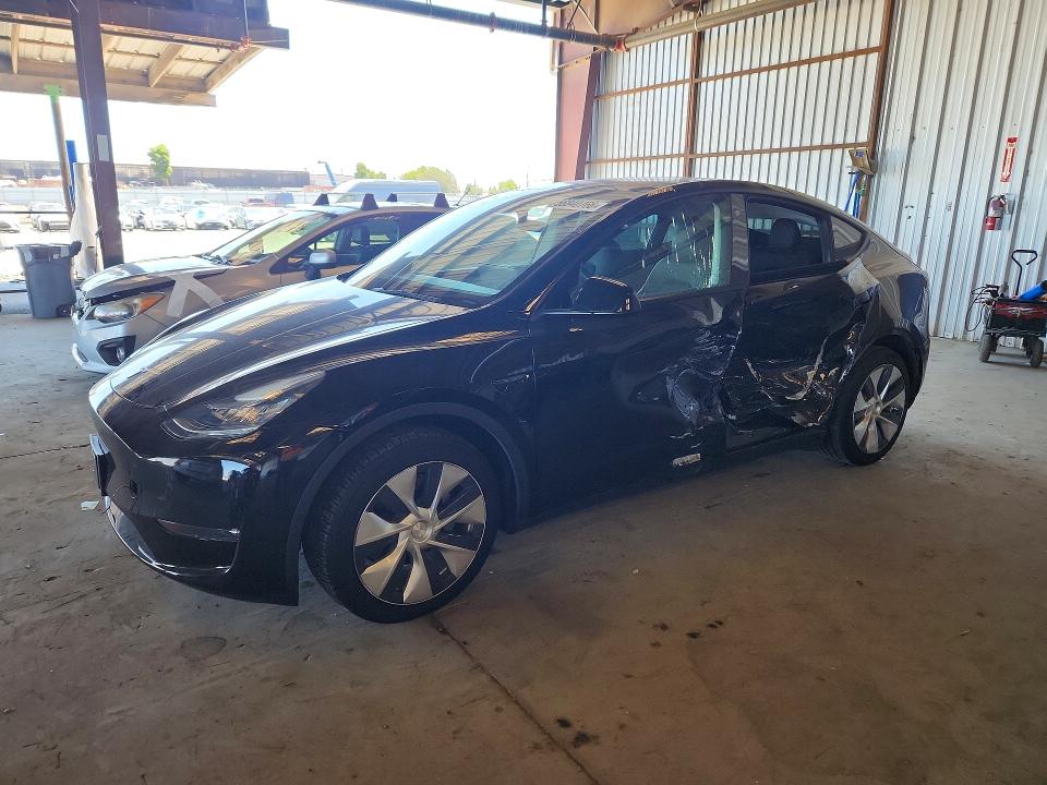 2021 Tesla Model y VIN 5YJYGAEE0MF154899 COPART salvage auction — SIDE, CA - SALVAGE CERTIFICATE, sold $9,000 on 2026-07-13 (photo 1)