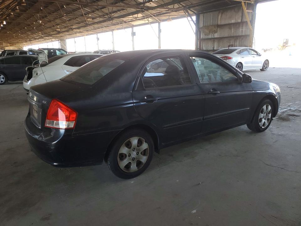 2009 Kia Spectra VIN KNAFE222995662324 COPART salvage auction — MINOR DENT/SCRATCHES, Az - Certificate Of Title, sold $975 on 2026-07-03 (photo 3)