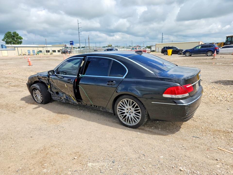 2008 BMW 7 series VIN WBAHN83528DT80485 COPART salvage auction — SIDE, TX - SALVAGE VEHICLE TITLE (P), sold $450 on 2026-07-15 (photo 2)