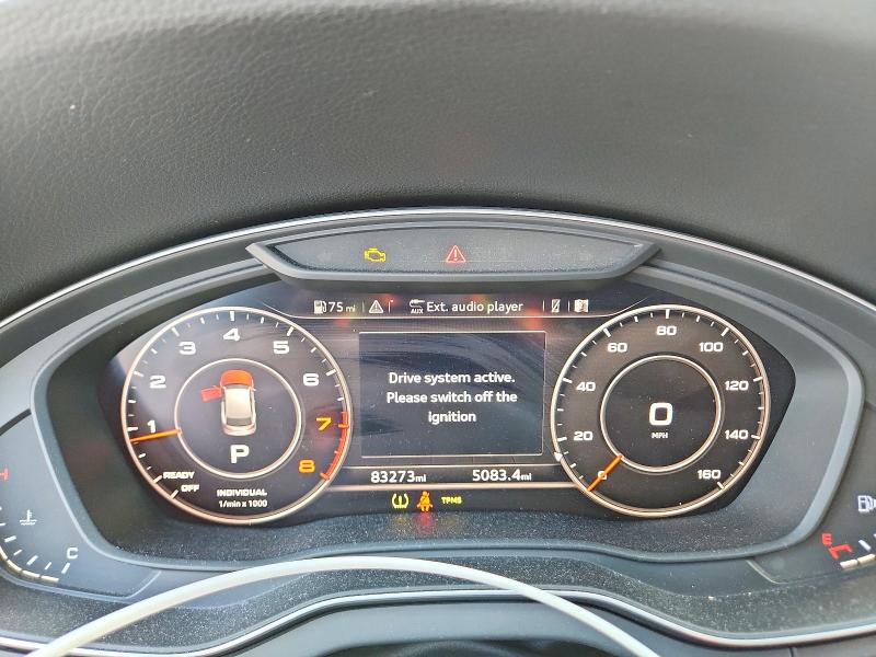2018 Audi Q5 VIN WA1BNAFY2J2211312 COPART salvage auction — FRONT END, TX - SALVAGE VEHICLE TITLE (P), sold $8,000 on 2026-07-16 (photo 9)