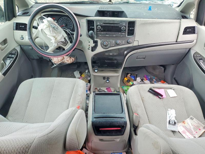 2011 Toyota Sienna VIN 5TDKK3DC8BS045597 COPART salvage auction — FRONT END, MA - CERT OF TITLE-RECONSTRCTD COLL, sold $850 on 2026-07-22 (photo 8)