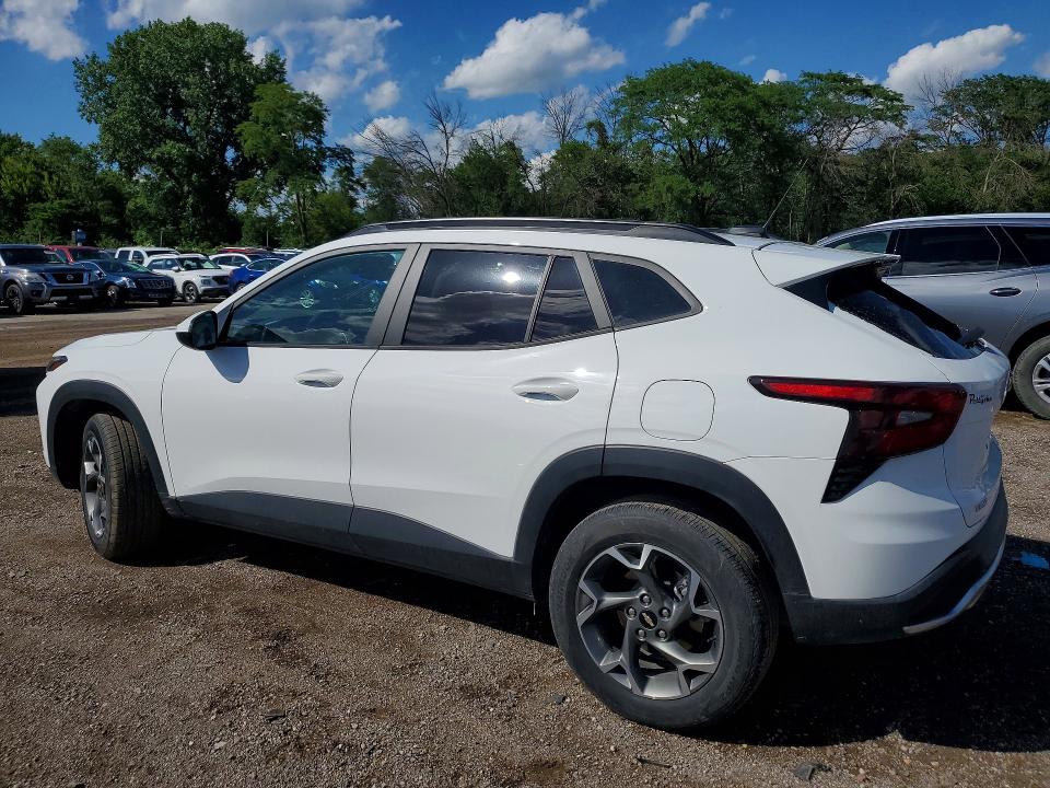 2025 Chevrolet VIN KL77LHEP9SC172195 COPART salvage auction — HAIL, Ia - Cert Of Title-Salvage Title, sold $80 on 2026-07-31 (photo 2)