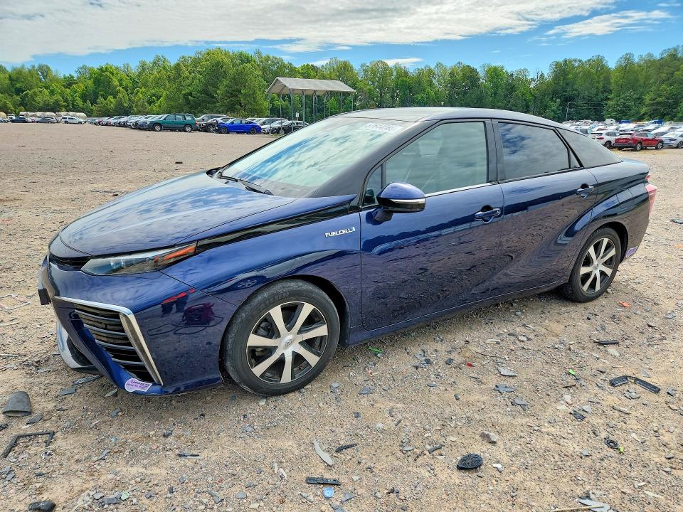 2019 Toyota Mirai VIN JTDBVRBD2KA006023 COPART salvage auction — MINOR DENT/SCRATCHES, La - Certificate Of Title, sold $2,500 on 2026-07-13 (photo 1)