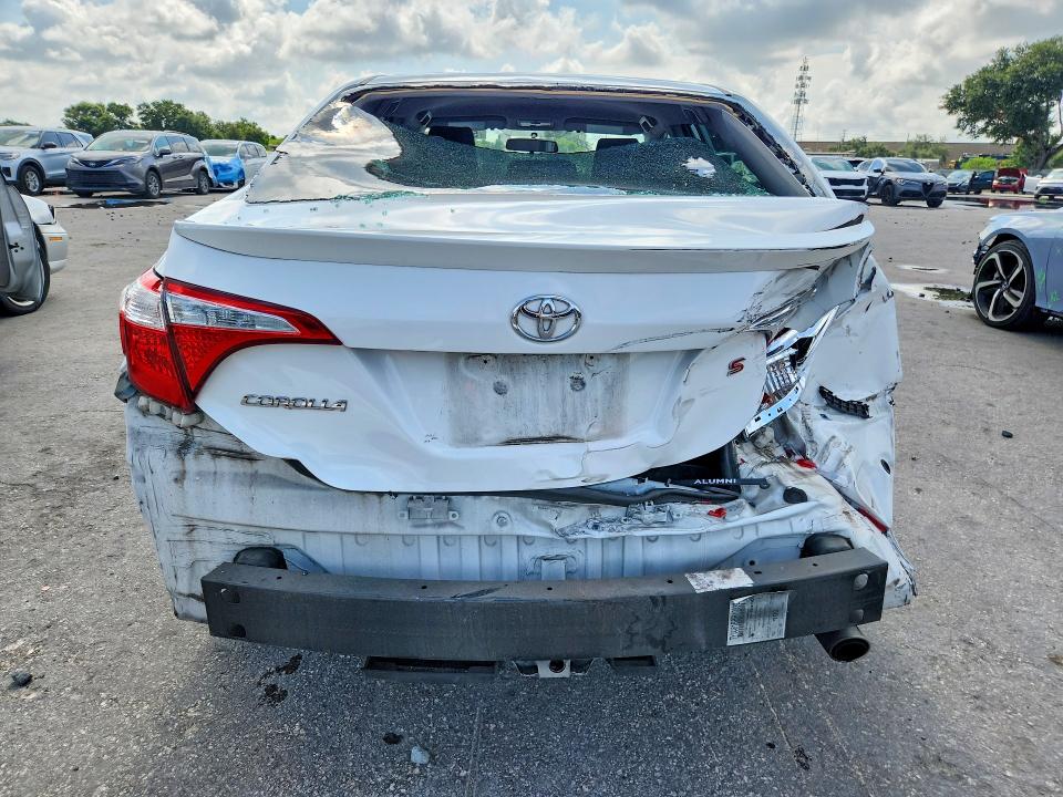 2015 Toyota Corolla VIN 2T1BURHE3FC451424 COPART salvage auction — REAR END, Fl - Cert Of Title Slvg Rebuildable, sold $3,000 on 2026-07-02 (photo 6)
