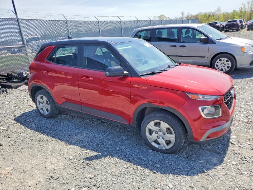 2021 Hyundai Venue VIN KMHRB8A37MU065690 COPART salvage auction — VANDALISM, Ns - Cert Of Registration, sold $2,600 on 2026-07-23 (photo 4)
