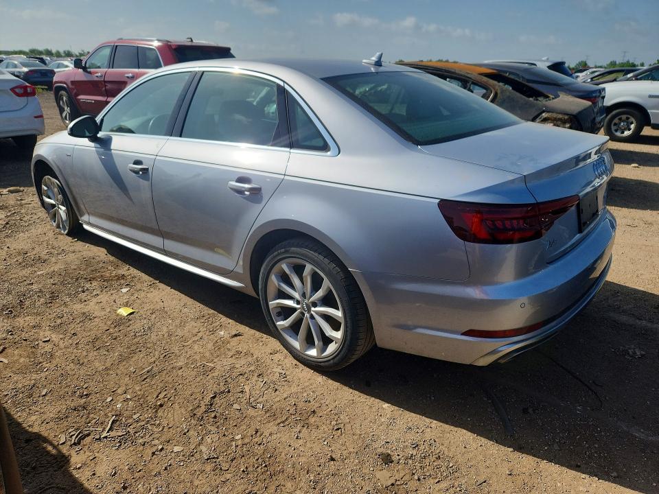 2019 Audi A4 VIN WAUENAF40KA116560 COPART salvage auction — UNDERCARRIAGE, IL - SALVAGE CERTIFICATE, sold $250 on 2026-07-28 (photo 2)