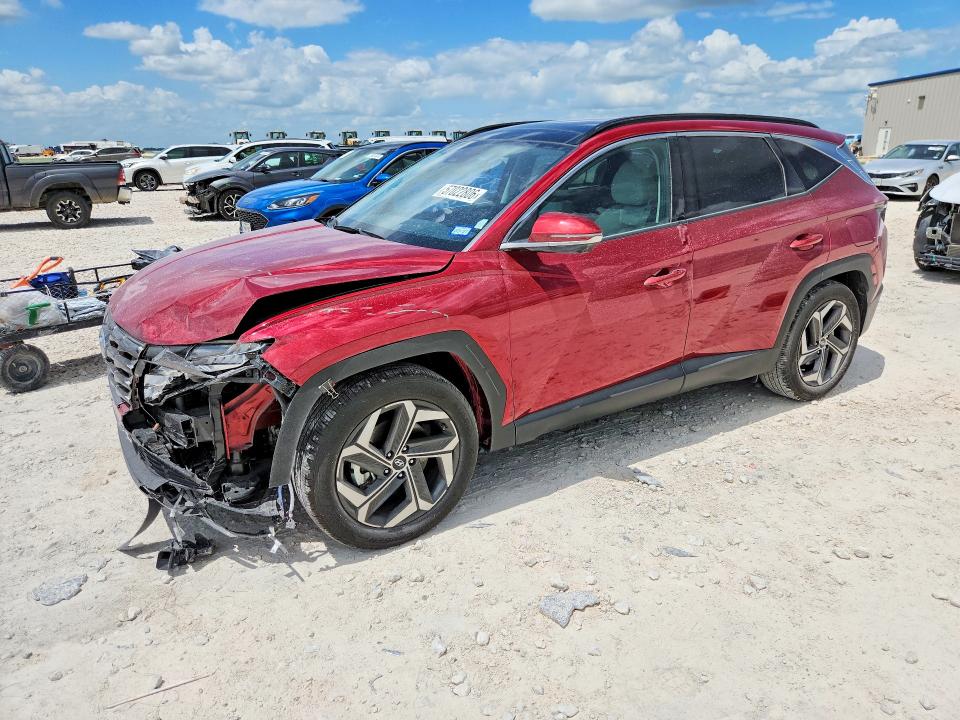 2024 Hyundai Tucson VIN 5NMJE3DEXRH408127 COPART salvage auction — FRONT END, Tx - Salvage Vehicle Title, sold $150 on 2026-07-30 (photo 1)