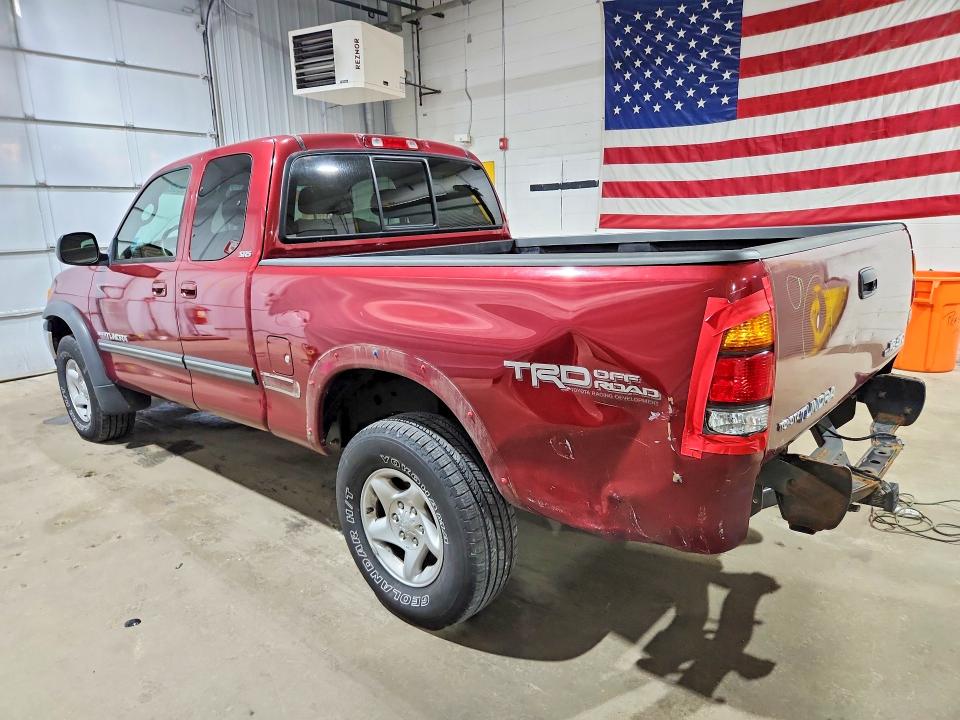 2002 Toyota Tundra VIN 5TBBT44102S295913 COPART salvage auction — REAR END, Nh - Cert Of Title-Salvage, sold $3,350 on 2026-07-30 (photo 2)