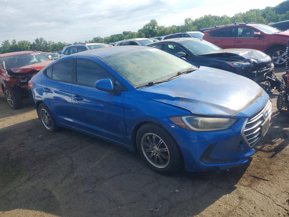 2017 Hyundai Elantra VIN KMHD74LF2HU422274 COPART salvage auction — REAR END, CT - CERTIFICATE OF TITLE, sold $500 on 2026-07-17 (photo 4)
