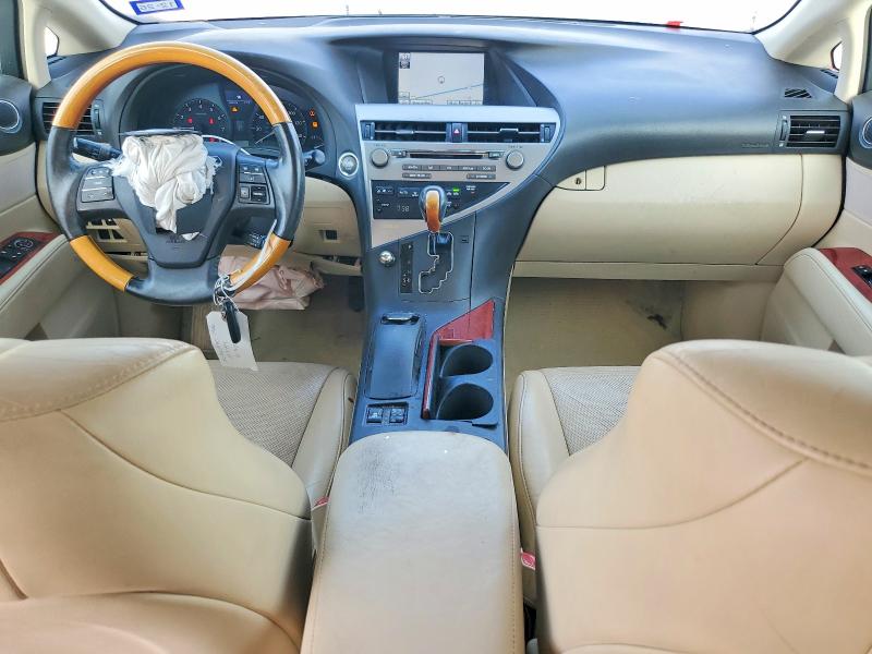 2012 Lexus Rx VIN 2T2ZK1BA0CC081097 COPART salvage auction — FRONT END, Tx - Salvage Vehicle Title, sold $2,850 on 2026-07-02 (photo 8)