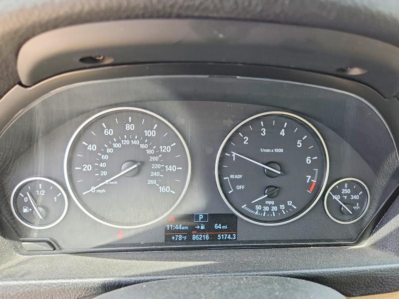 2014 BMW 3er VIN WBA3C3C54EF985904 COPART salvage auction — REAR END, Md - Cert Of Salvage < 75% Damage, sold $1,500 on 2026-07-28 (photo 9)