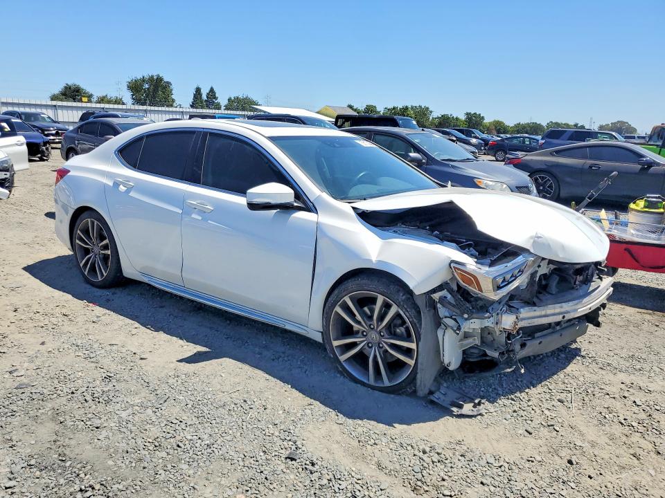2020 Acura Tlx VIN 19UUB2F45LA005566 COPART salvage auction — FRONT END, Ca - Salvage Certificate, sold $1,100 on 2026-07-09 (photo 4)