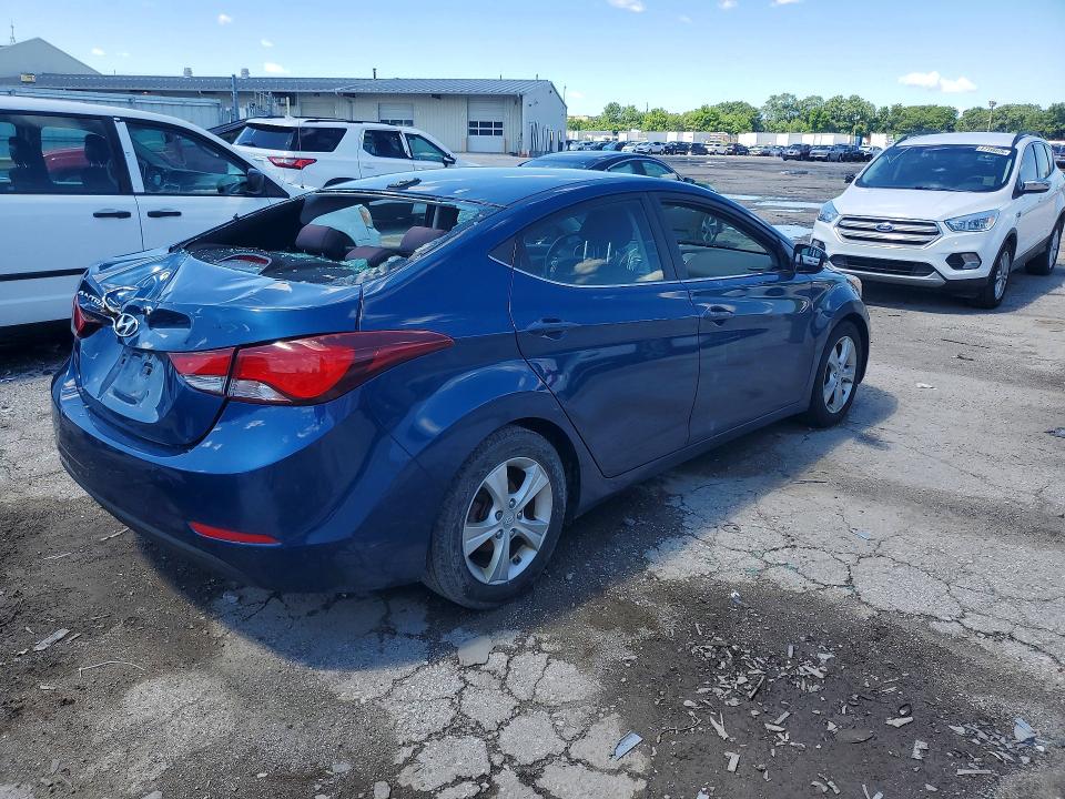 2016 Hyundai VIN KMHDH4AE8GU567955 COPART salvage auction — REAR END, In - Cert Of Title-Salvage Title, sold $1,150 on 2026-07-20 (photo 3)