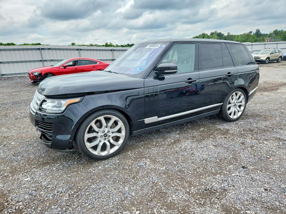 2017 Land rover RANGE ROVER VIN SALGS2FE9HA361281 COPART salvage auction — FRONT END, Va - Cert Of Title - Salvage, sold $6,100 on 2026-07-22 (photo 1)