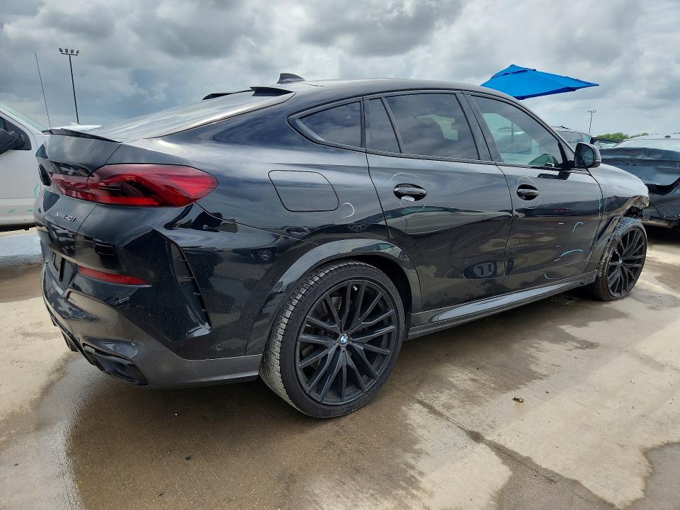 2020 BMW X6 VIN 5UXCY6C06L9C89665 COPART salvage auction — FRONT END, Tx - Salvage Vehicle Title, sold $25,500 on 2026-07-30 (photo 3)