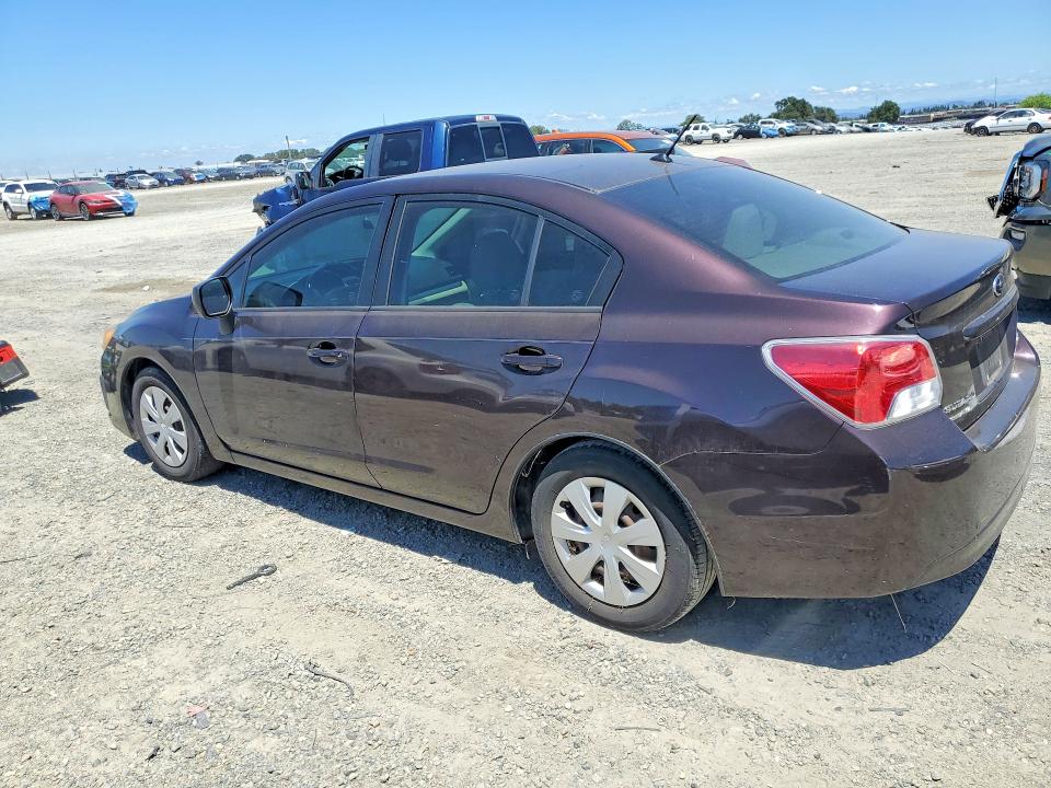 2012 Subaru Impreza VIN JF1GJAA66CH016235 COPART salvage auction — MINOR DENT/SCRATCHES, Wa - Dis/Dlr/Exp Only Clean Title (P), sold $650 on 2026-07-28 (photo 2)