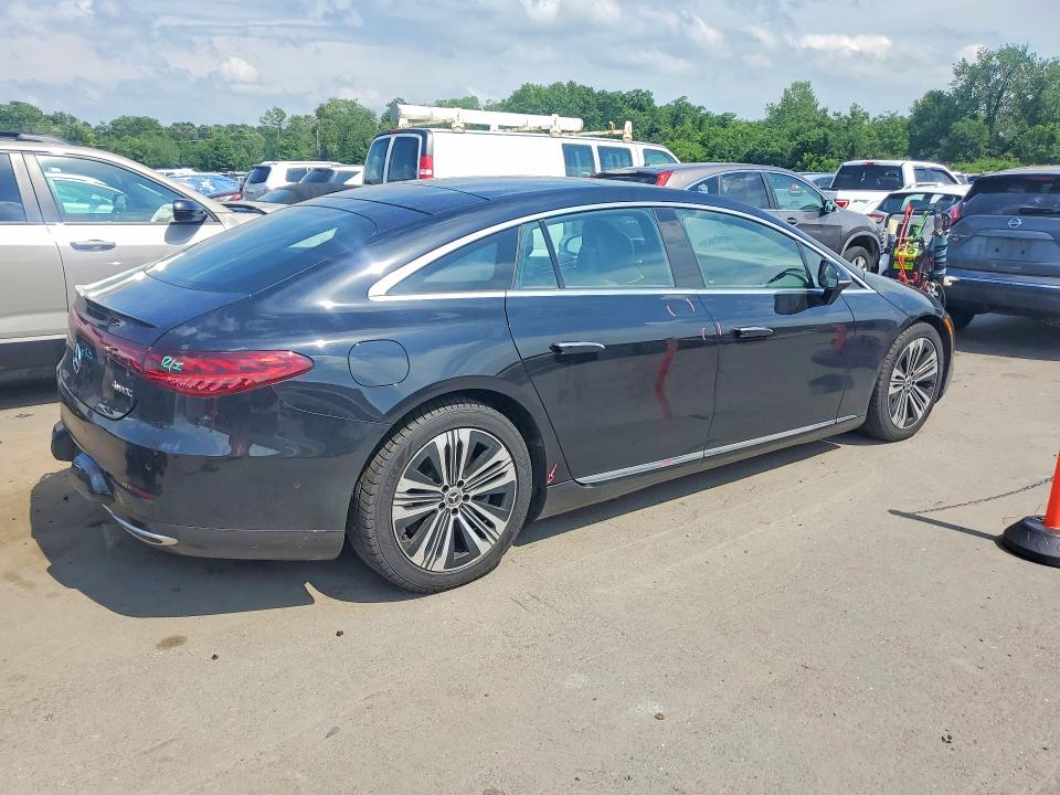 2024 Mercedes-benz Eqs VIN W1KCG2EBXRA046978 COPART salvage auction — REAR END, CT - CERT OF TITLE-SALVAGE, sold $15,200 on 2026-07-21 (photo 3)