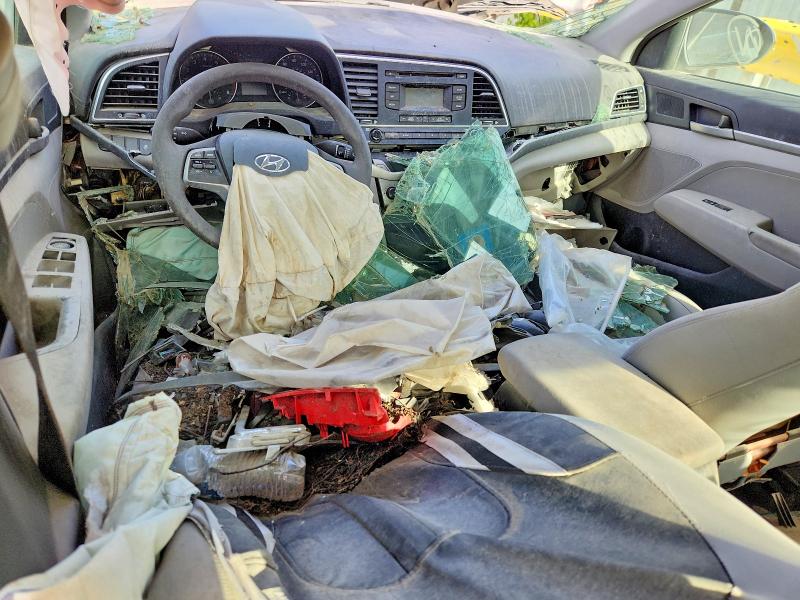 2017 Hyundai Elantra VIN KMHD74LF7HU087593 COPART salvage auction — FRONT END, Salvage Title, sold $175 on 2026-07-31 (photo 8)