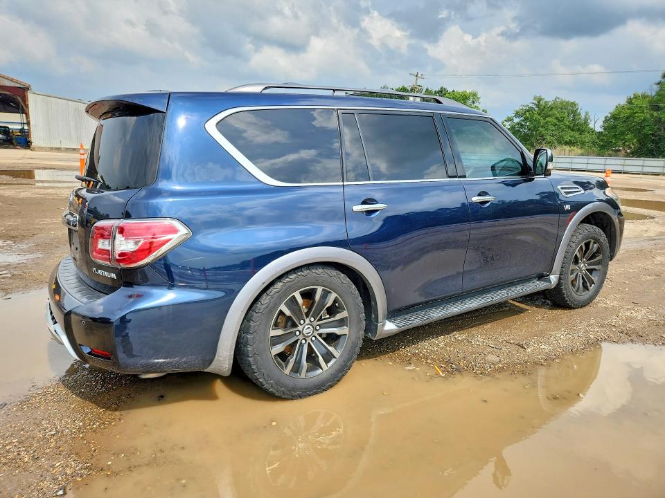 2018 Nissan Armada VIN JN8AY2NC9JX501235 COPART salvage auction — REAR END, La - Cert Of Title-Salvage, sold $125 on 2026-07-24 (photo 3)