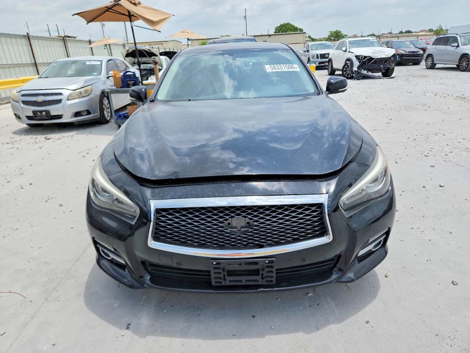 2015 Infiniti Q50 VIN JN1BV7AR5FM407591 COPART salvage auction — WATER/FLOOD, TX - SALVAGE TITLE-FLOOD DAMAGE (P), sold $775 on 2026-07-17 (photo 5)