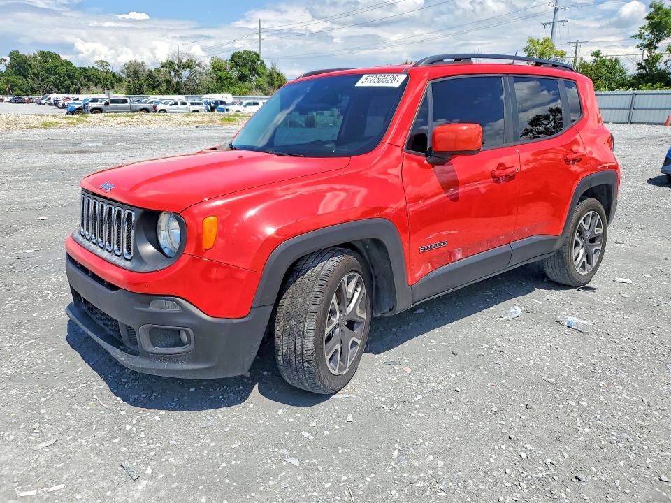 2017 Jeep Renegade VIN ZACCJABB7HPG33504 COPART salvage auction — FRONT END, Salvage Title, sold $1,200 on 2026-07-31 (photo 1)