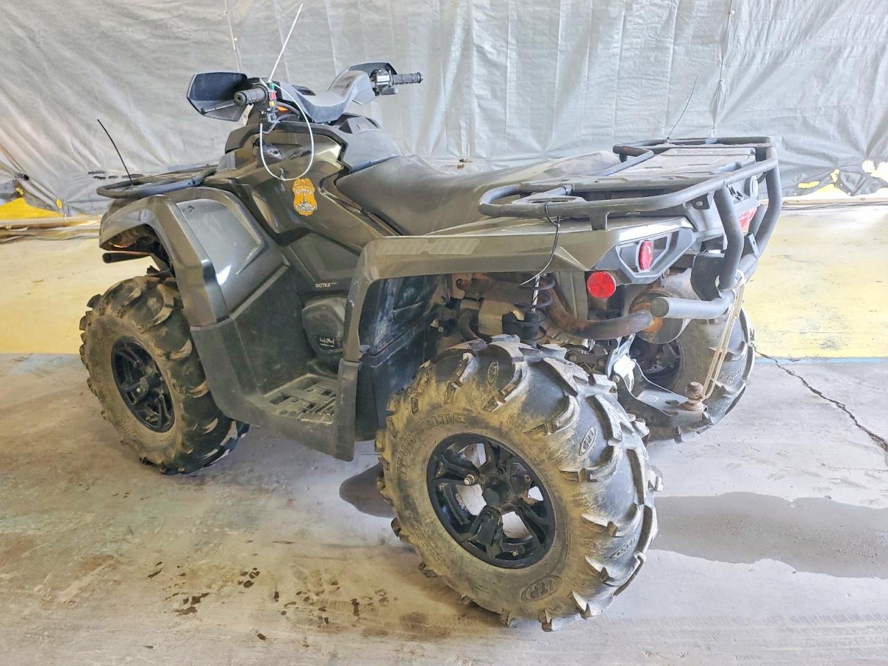 2021 Can-Am Outlander VIN 3JBLKAT49MJ001750 COPART salvage auction — Vandalized, IN - CERT OF TITLE-SALVAGE TITLE, sold $3,400 on 2026-07-09 (photo 3)